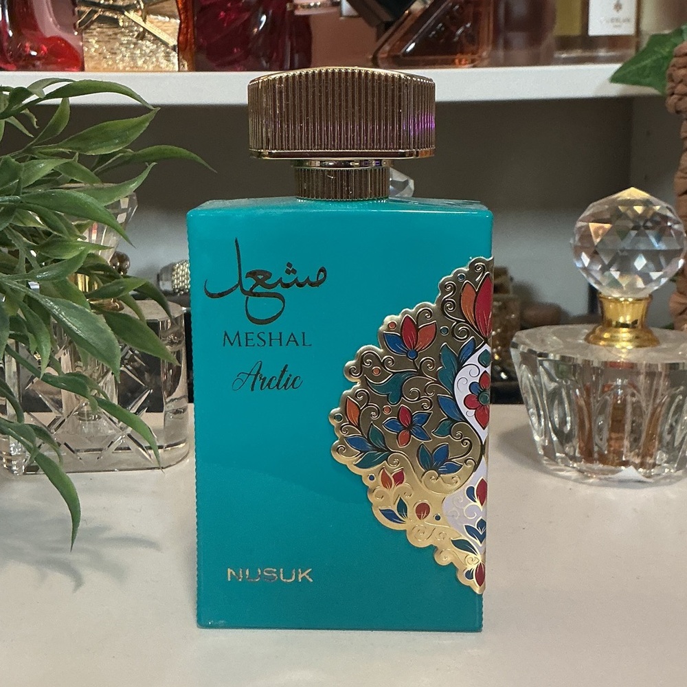 Meshal Ardic Turquoise Perfume Bottle - NUSUK